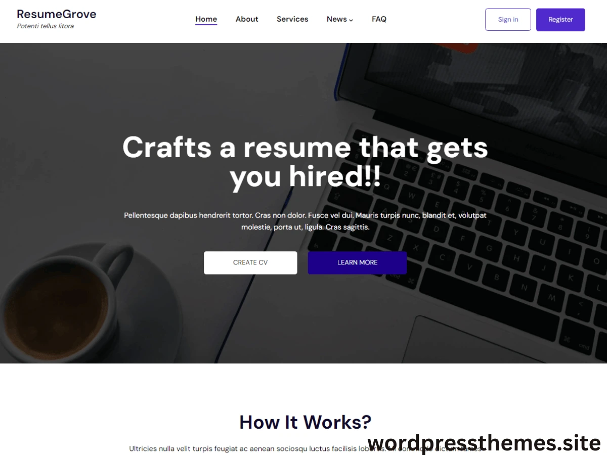 ResumeGrove Theme